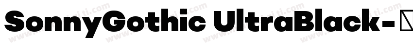 SonnyGothic UltraBlack字体转换